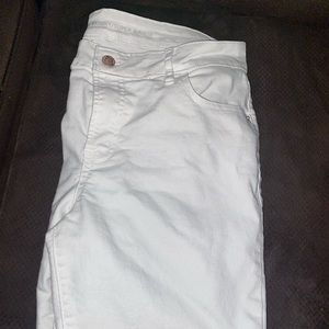 Old Navy White Super Skinny Denim Jeans 12